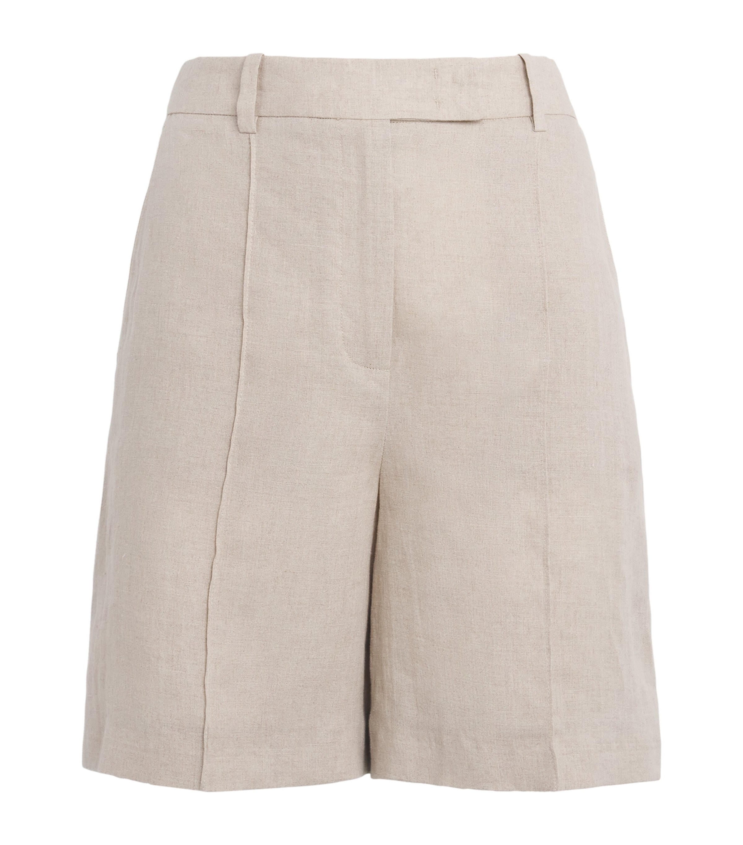 Eleventy X Harrods Linen Bermuda Shorts In White