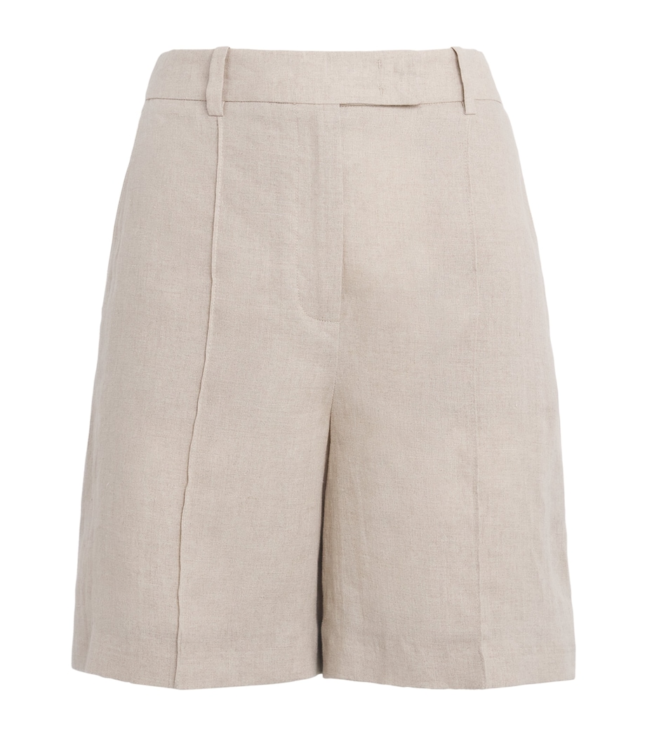 x Harrods Linen Bermuda Shorts SABBIA Image 1