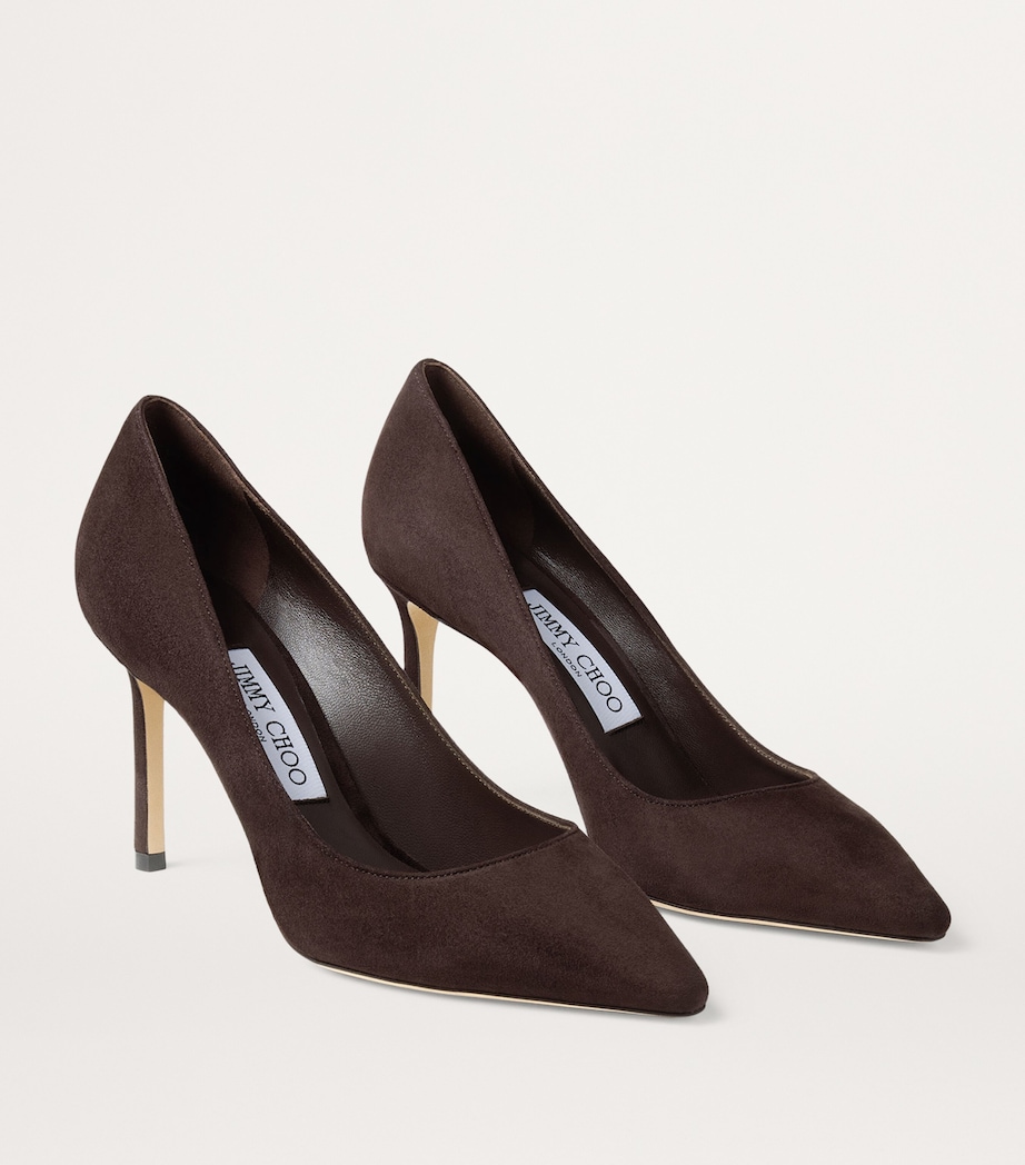 Romy 85 Suede Pumps COFFEE Image 2