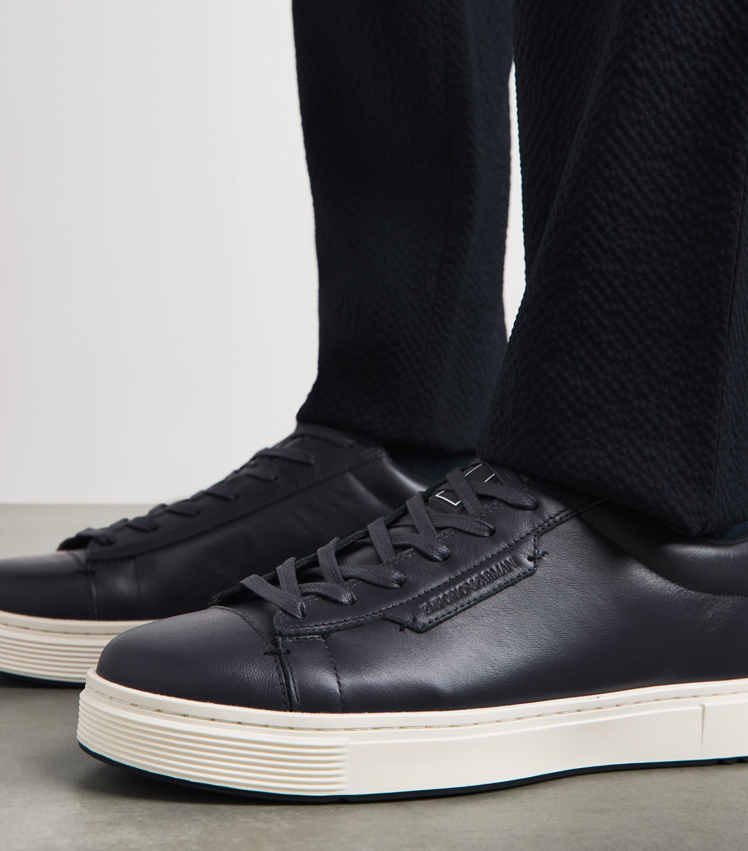 Emporio Armani Embossed Logo Sneakers Image 2