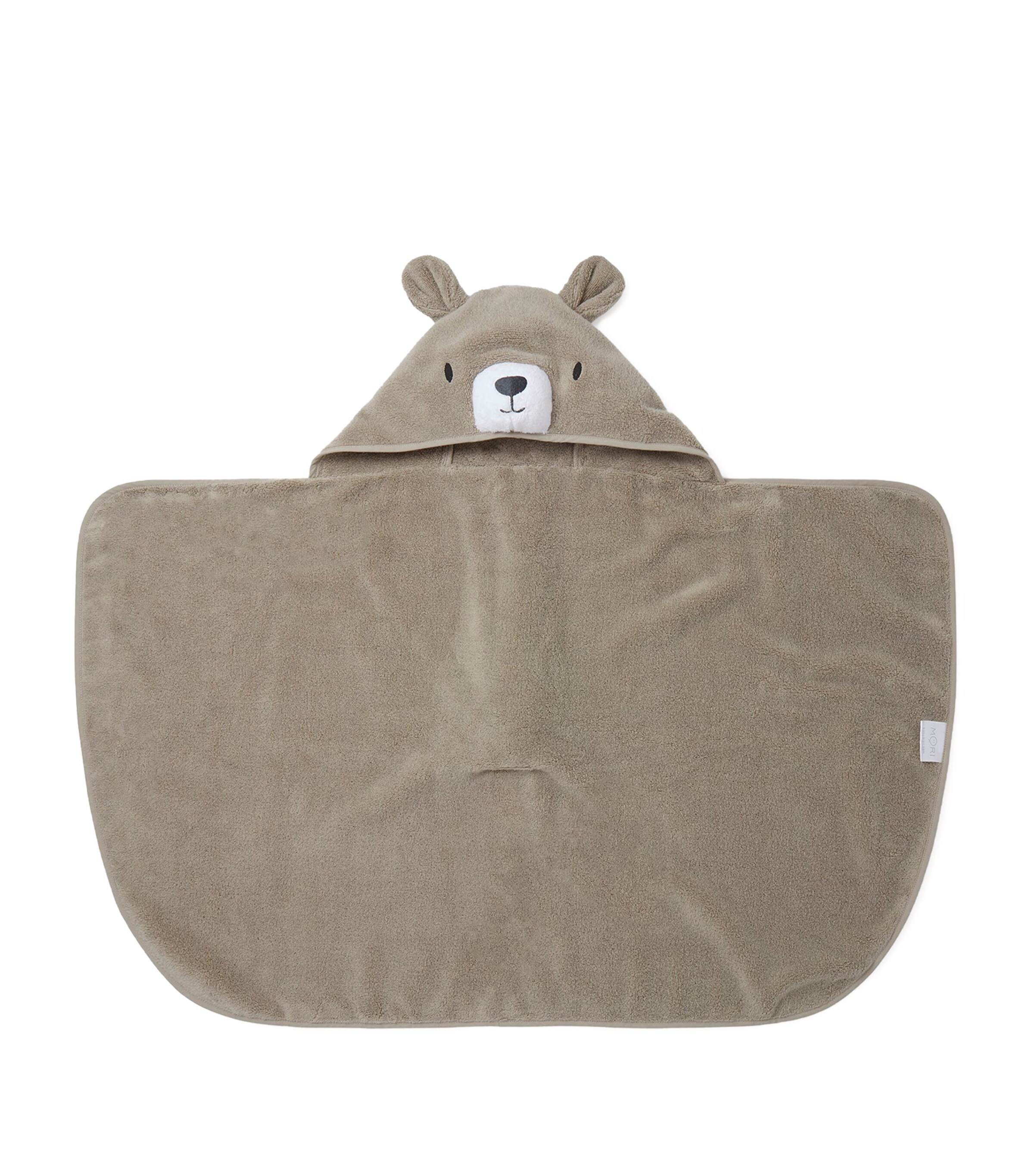 Bear Hooded Towel TAUPE Image 2