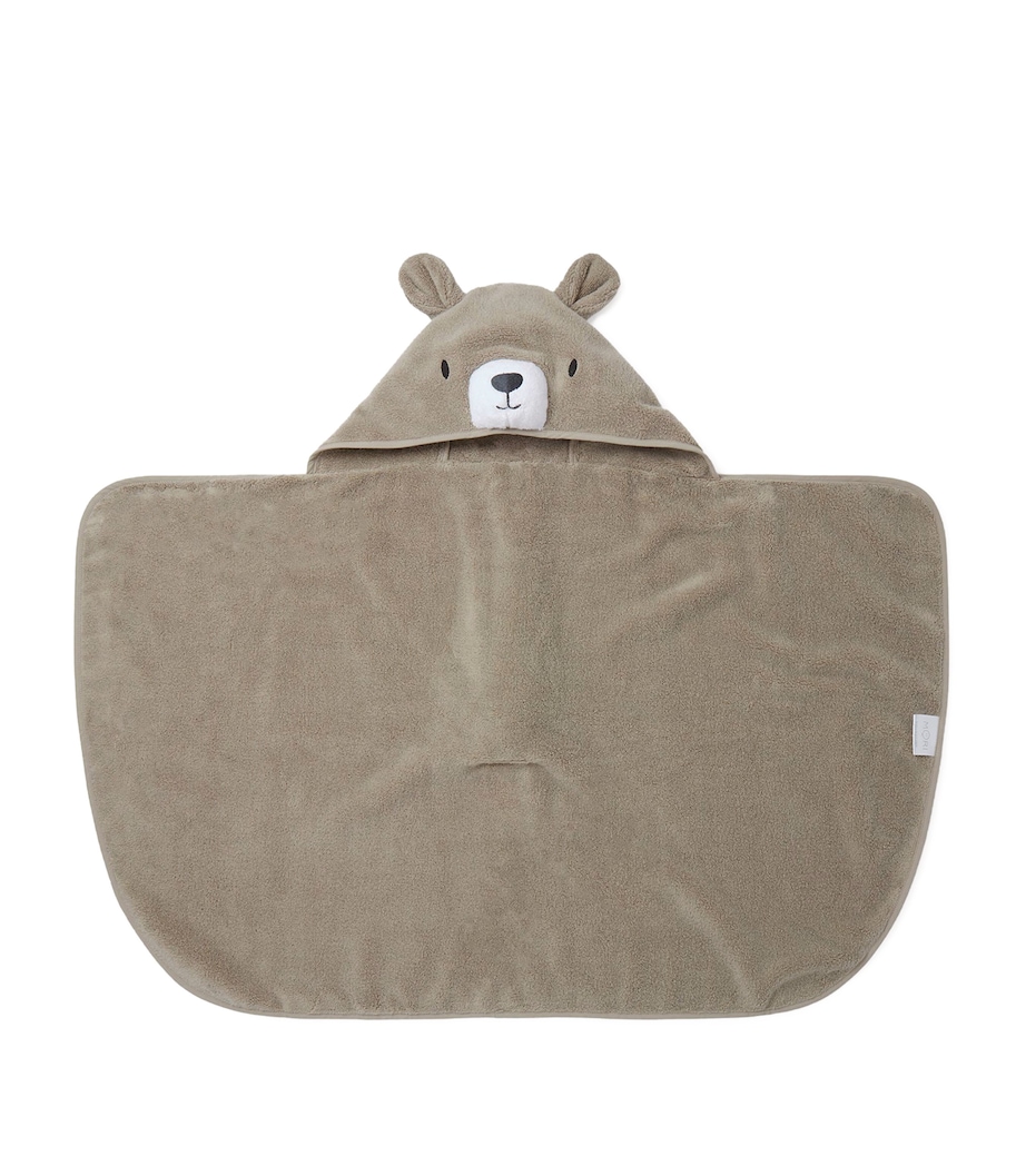 Bear Hooded Towel TAUPE Image 2