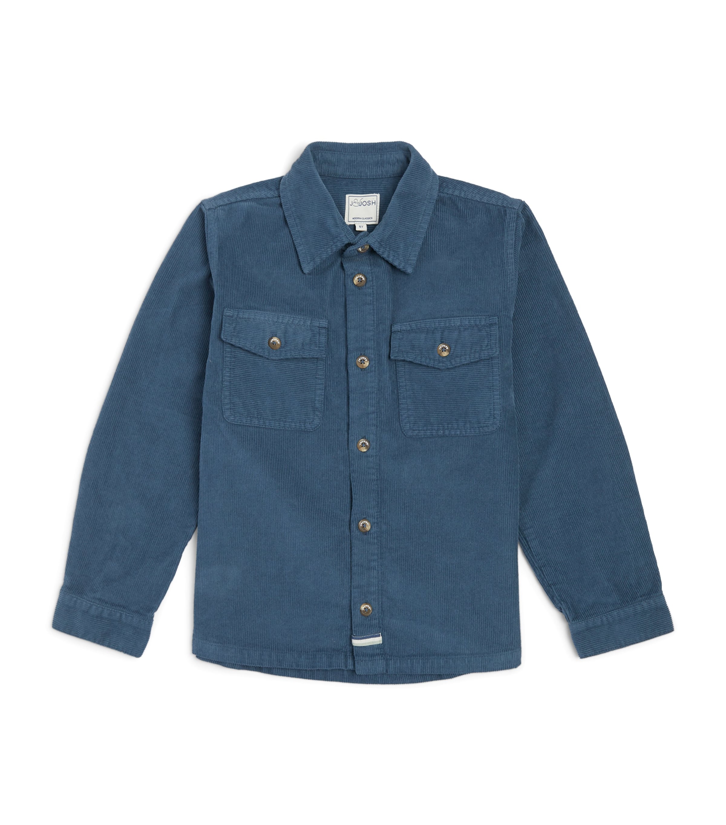 Shop J & Josh Corduroy Long-sleeve Shirt In Blue