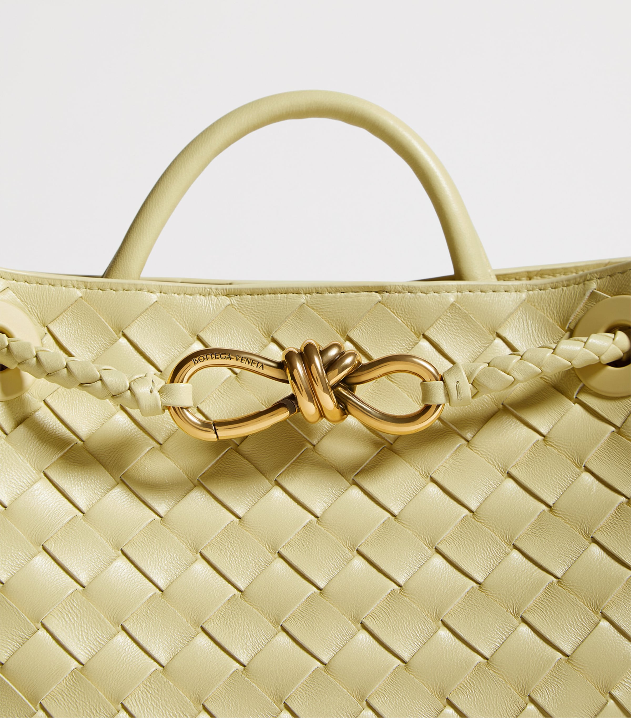 Bottega Veneta Small Leather Andiamo Top-Handle Bag Image 6