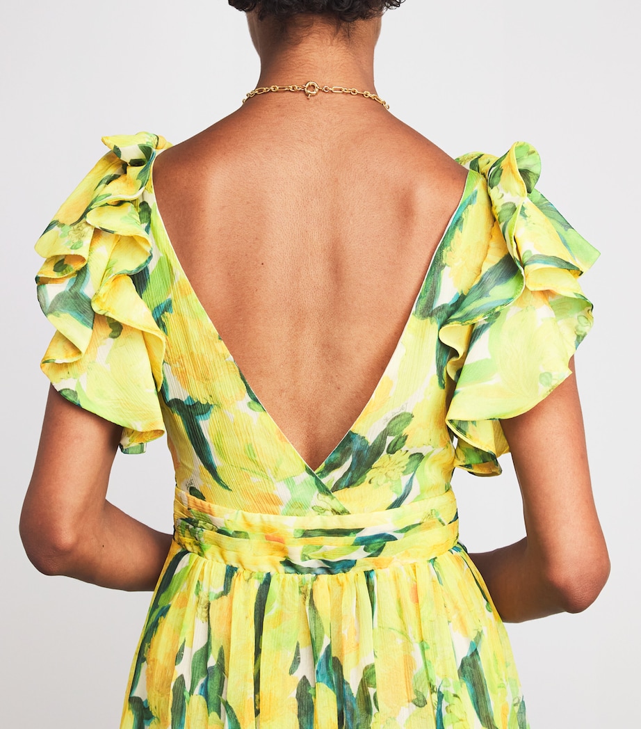 Silk Penelope Maxi Dress YE02 ZESTY Image 6