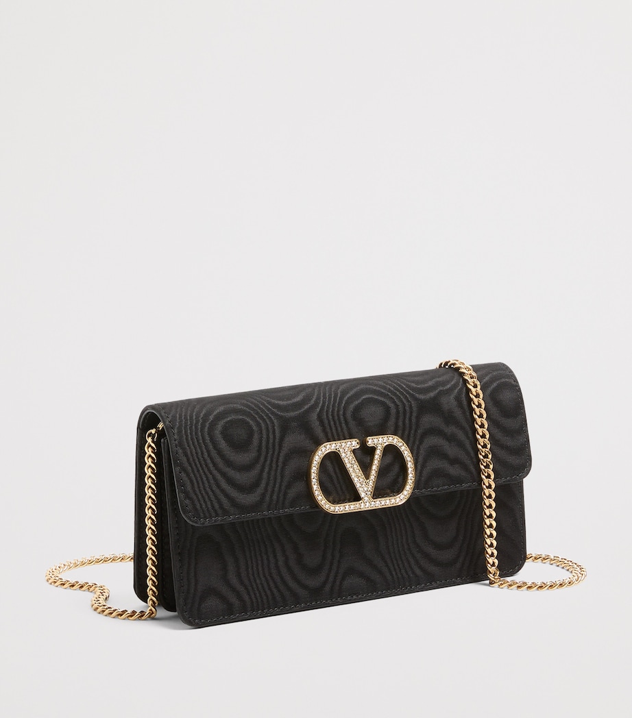 Valentino Garavani Moiré VLogo Signature Chain Wallet Edm Image 3