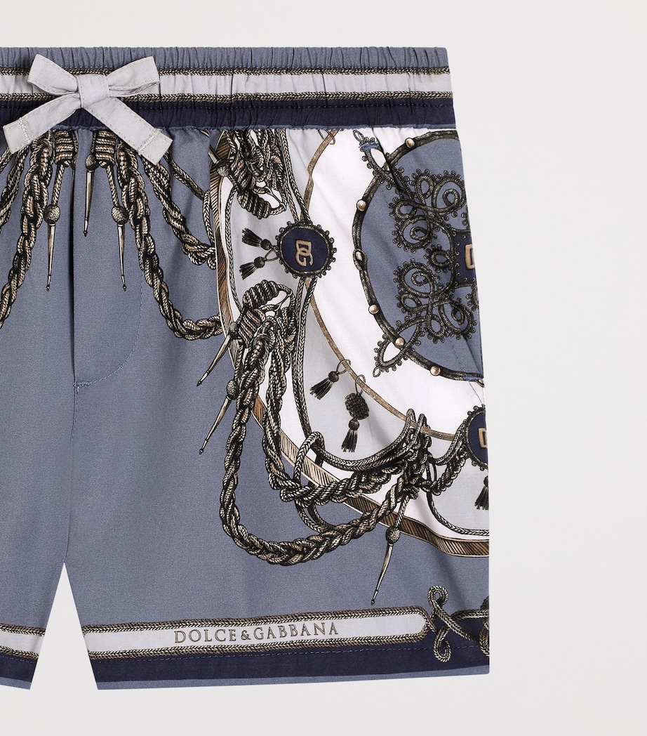 Dolce&Gabbana Kids Cargo Print Shorts (3-30 Months) Cord Image 3