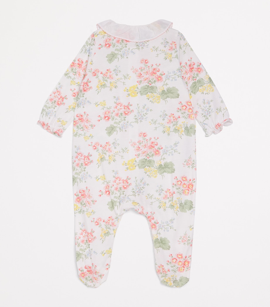 Tartine et Chocolat Cotton Floral All-In-One (Newborn-2 Years) Nacre Image 2