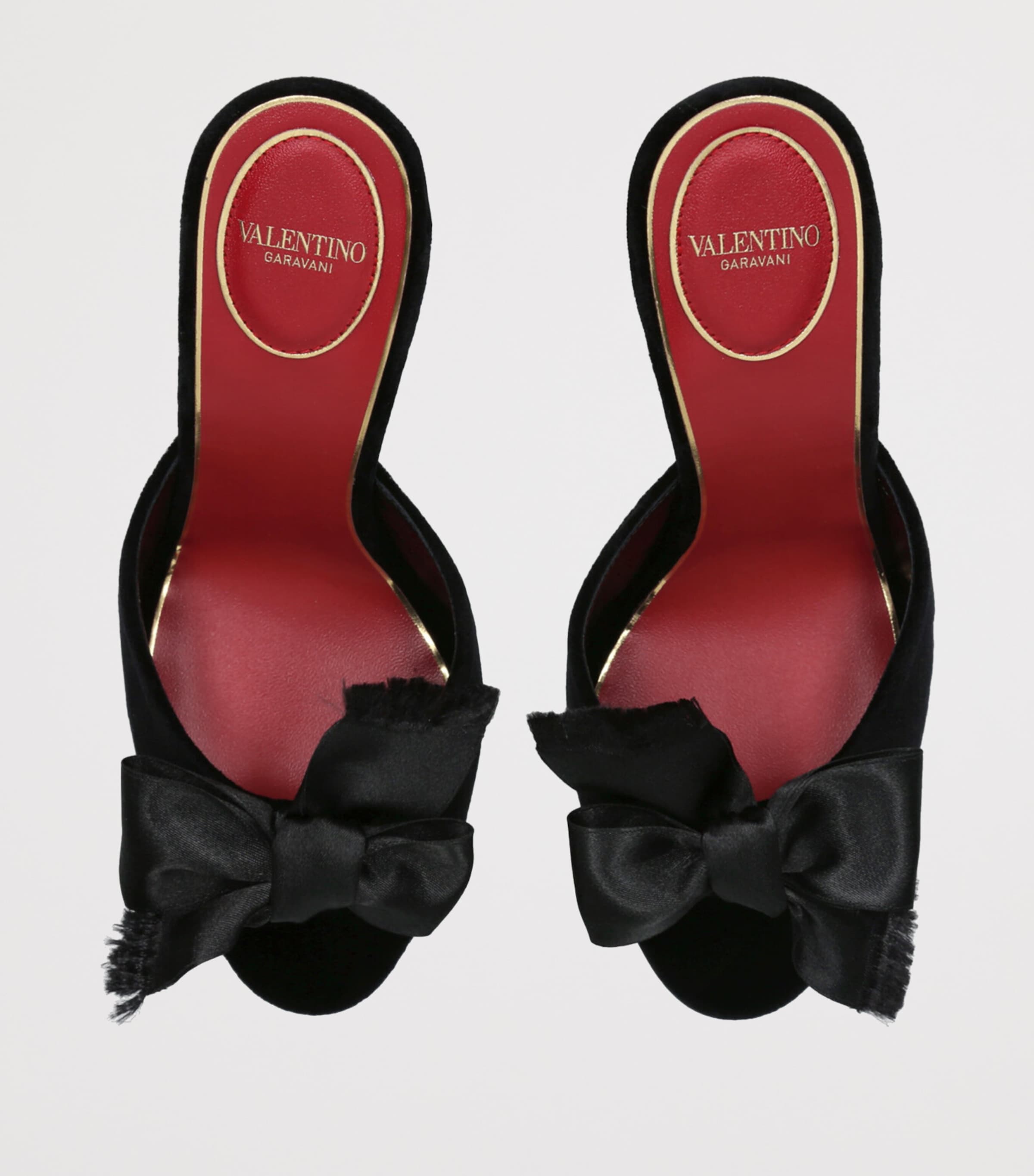 Valentino Garavani Velvet Marie A Heeled Sandals 105 Black Image 4
