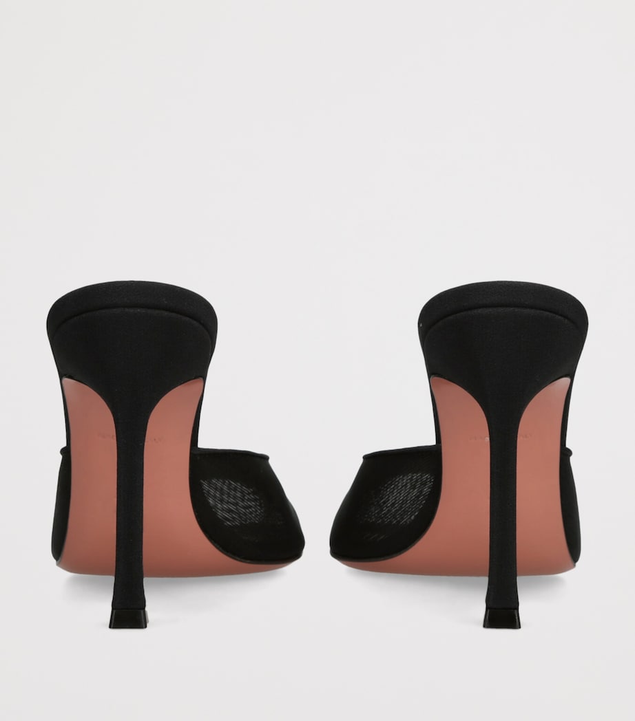 Amina Muaddi Mesh Alexa Mules 95 Black Image 2
