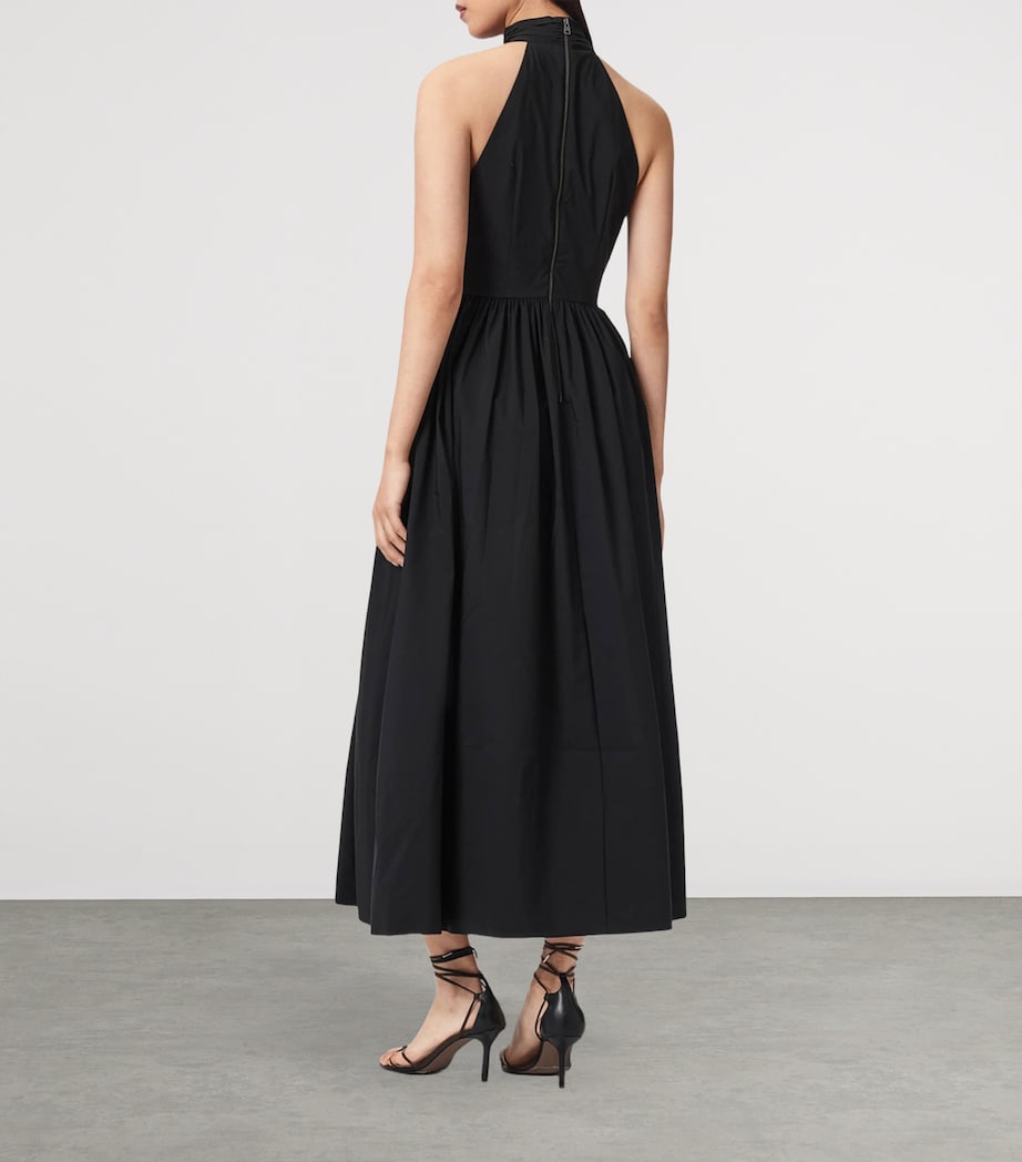 AllSaints Womens Halterneck Arora Maxi Dress Black Image 4