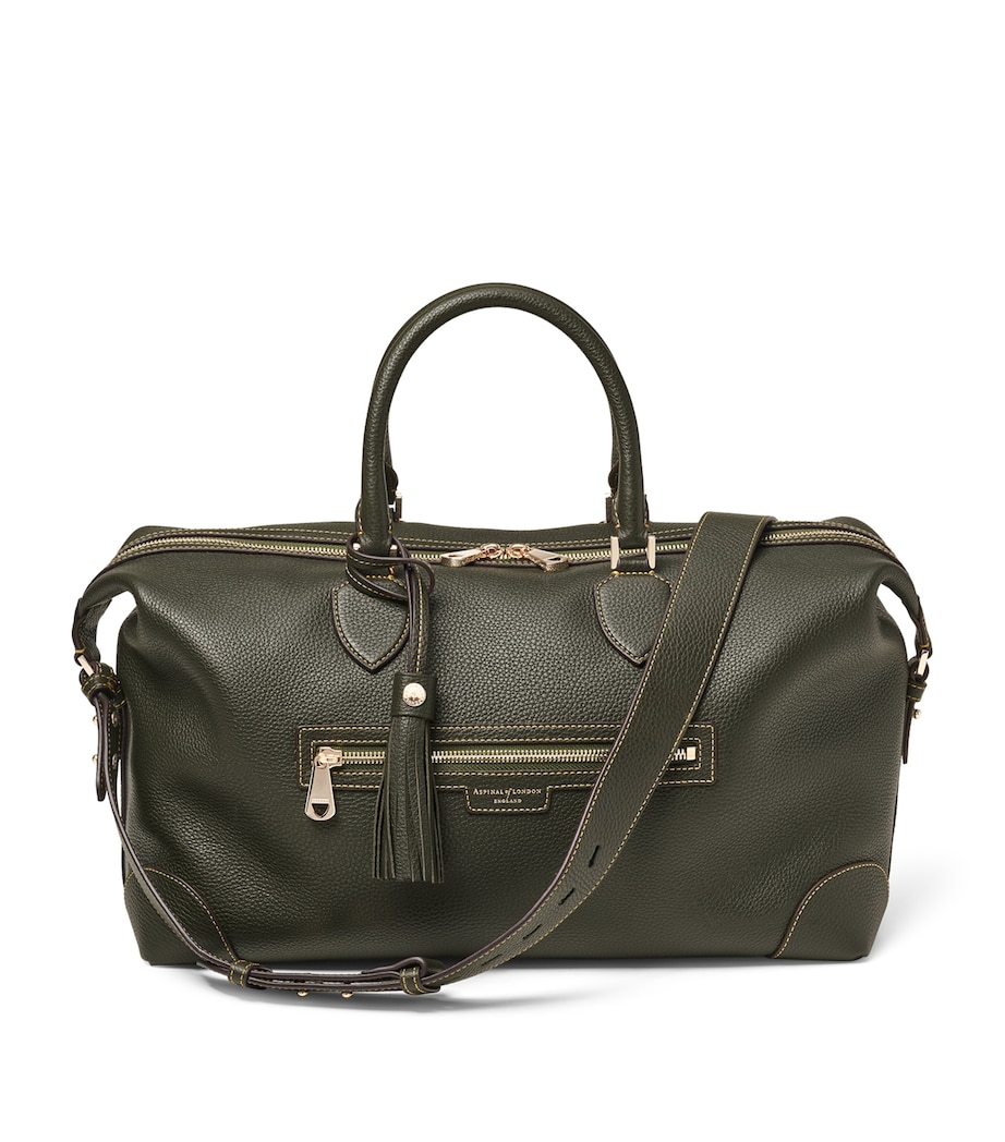 Leather Hudson Flight Bag GREEN Image 1