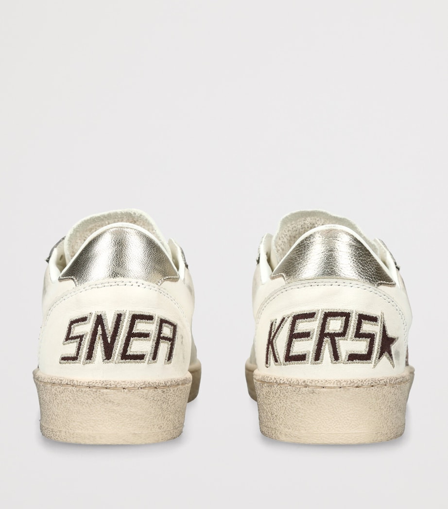 Golden Goose Leather Ball Star Sneakers White/comb Image 2
