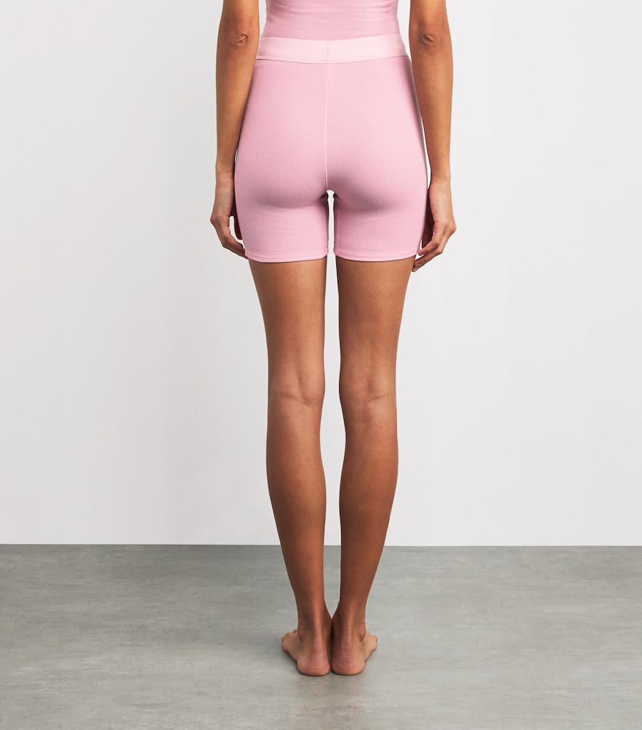 Stretch-Cotton Ribbed Boxer Shorts (Pack of 3) HALITE MULTI Image 4