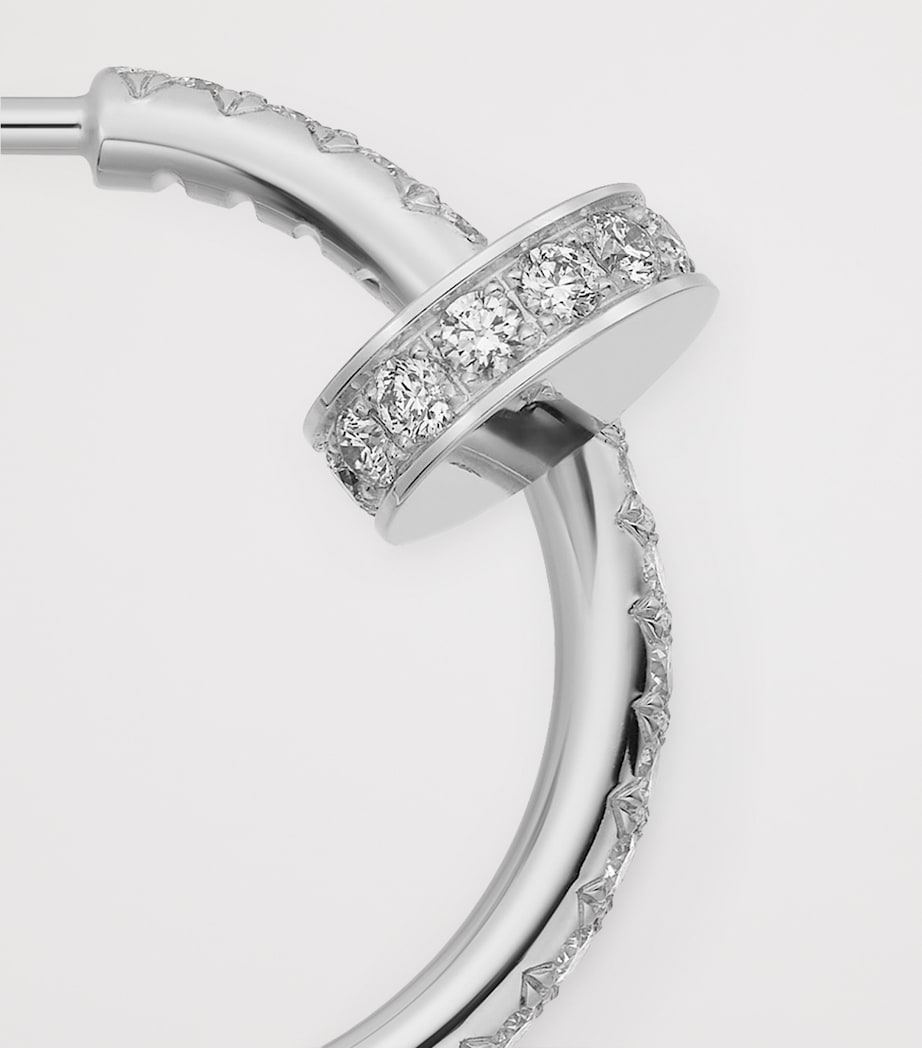 Cartier White Gold and Diamond Juste un Clou Earrings White Gold Image 4