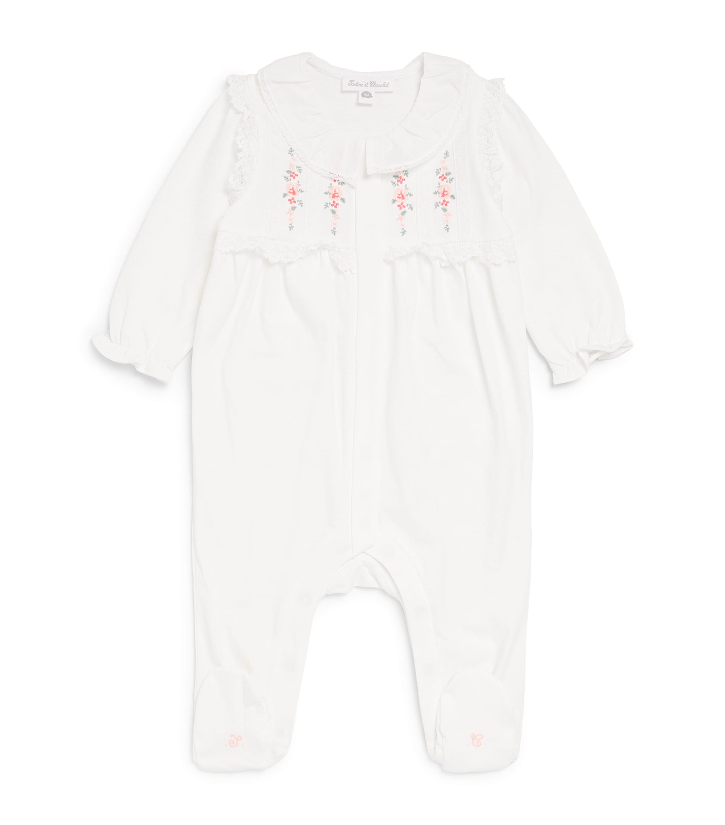 Shop Tartine Et Chocolat Cotton All-in-one In White