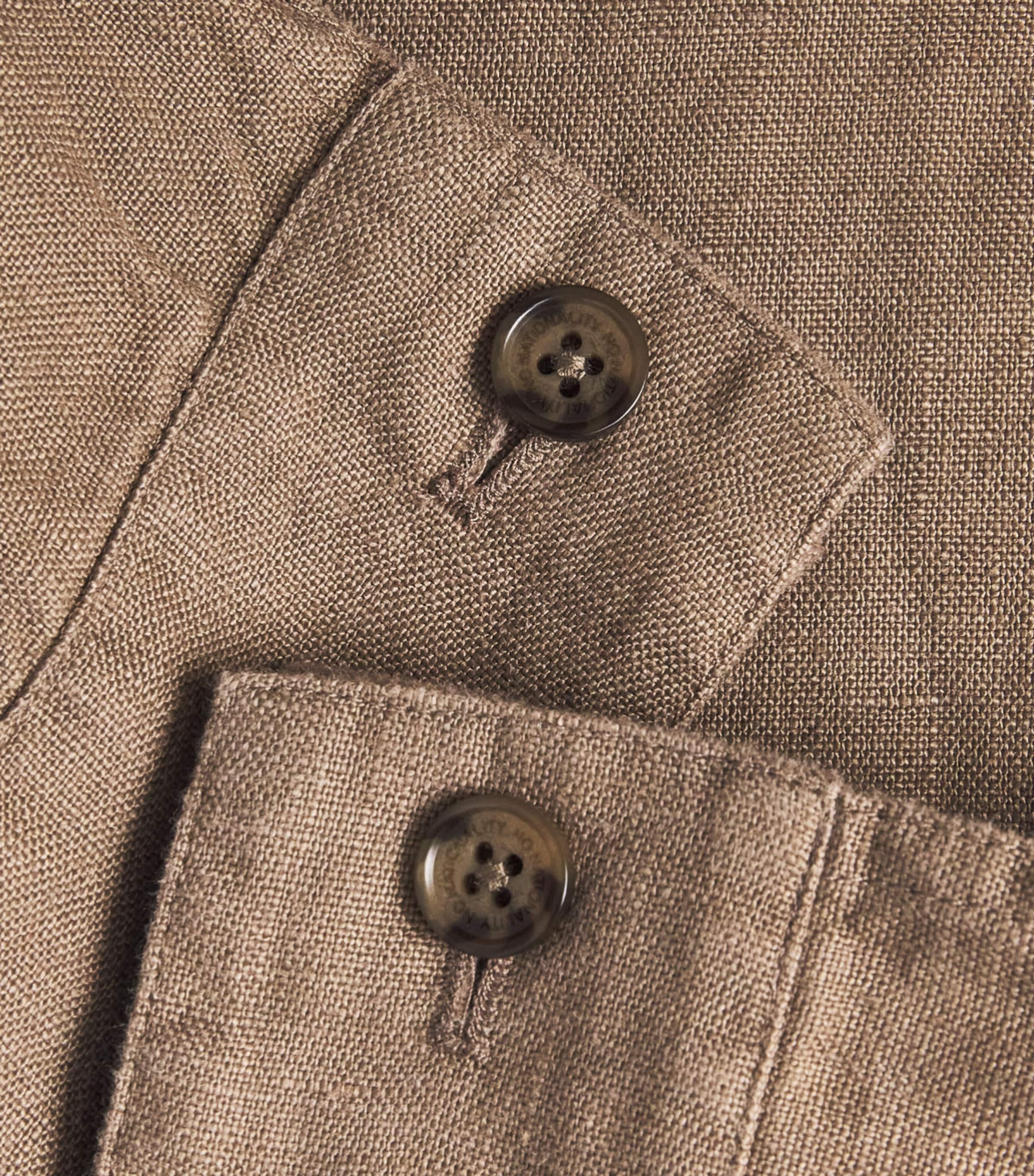 NN07 Mens Linen Alban Jacket Clay Mirage Image 6