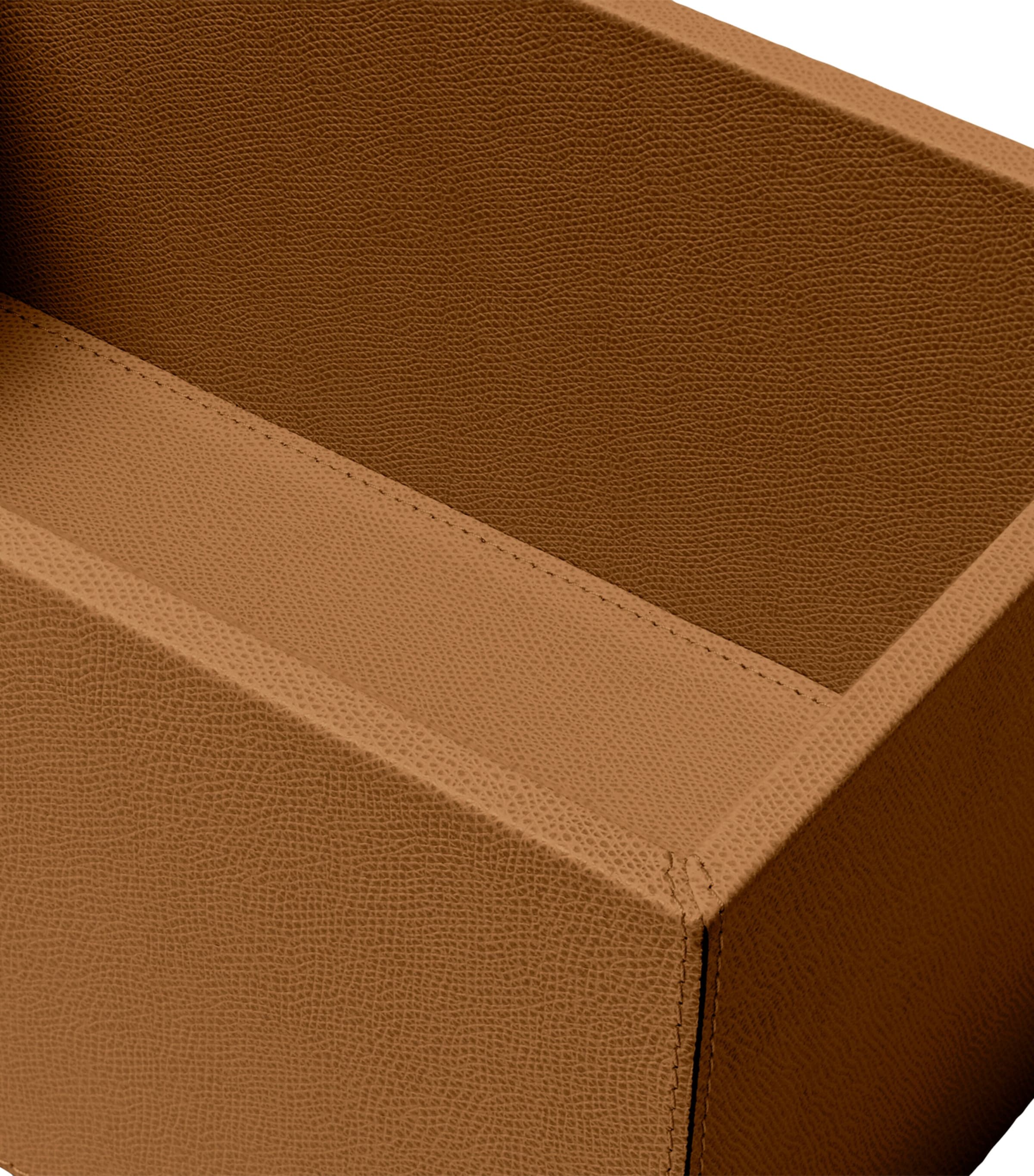 Frette Leather Otello Storage Box Tabacco Image 3
