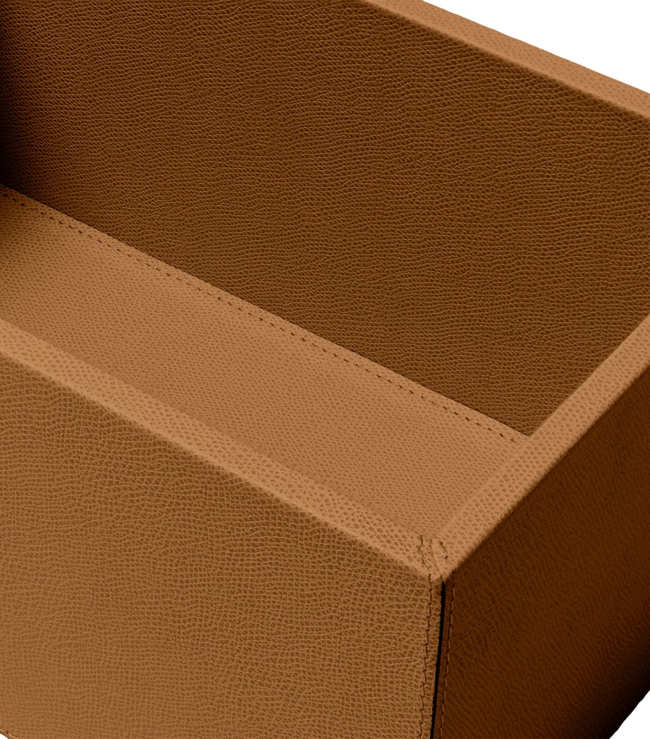 Frette Leather Otello Storage Box Tabacco Image 3