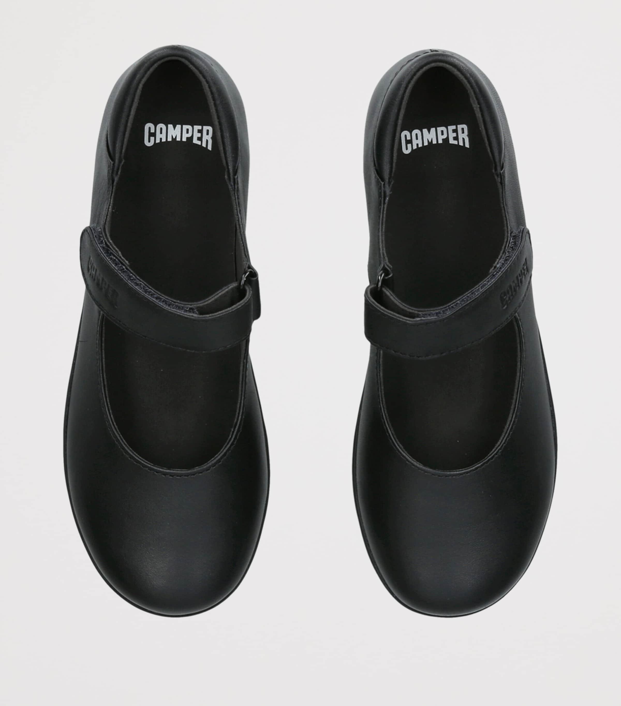 Camper Leather Spiral Comet Mary Janes Black Image 3