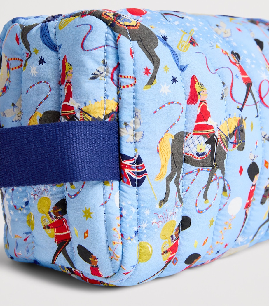 Harrods Quilted Trooping The Colour Wash Bag Cream Image 4