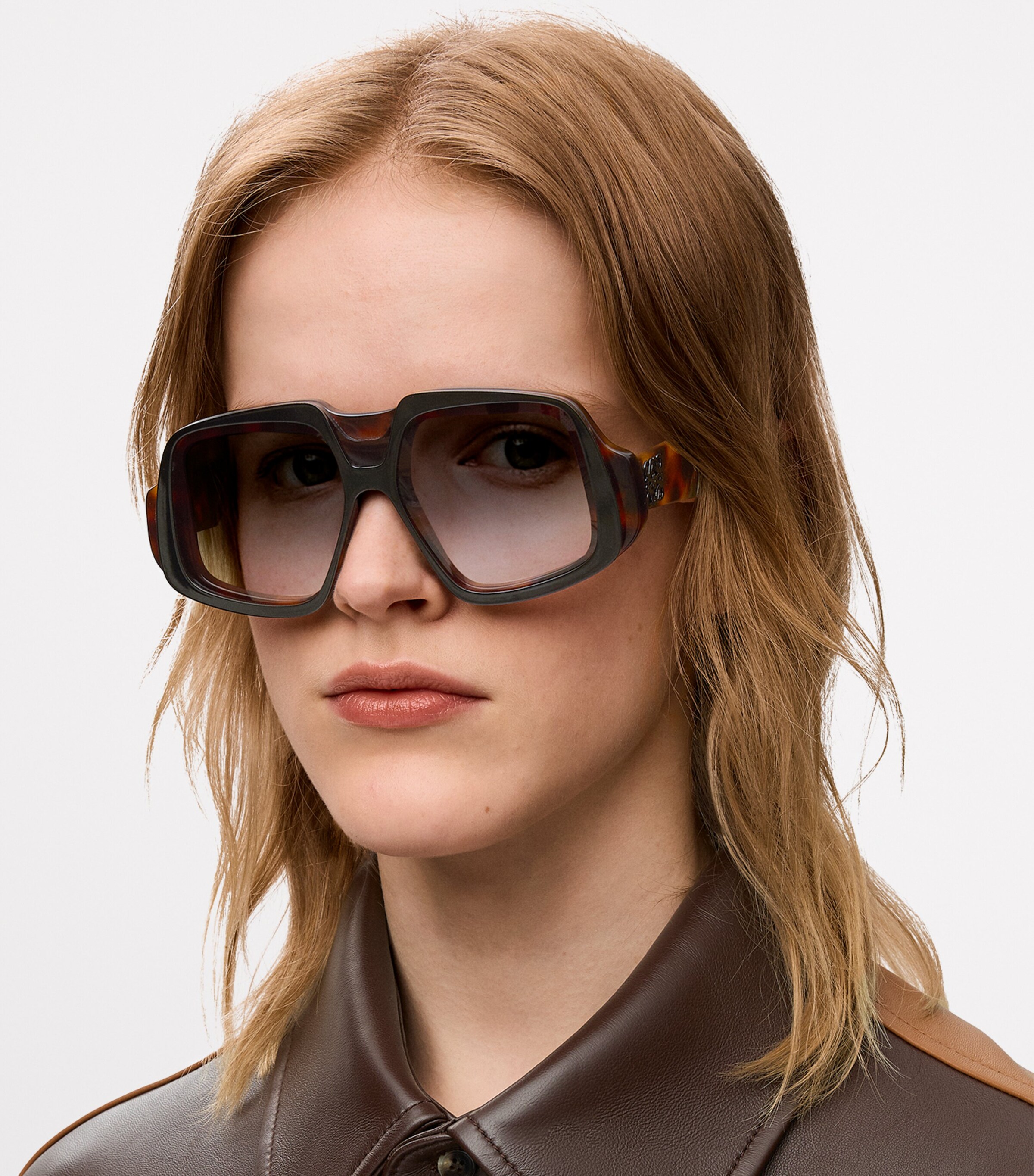 Oversized Collage Sunglasses SHINY HAVANA Image 2