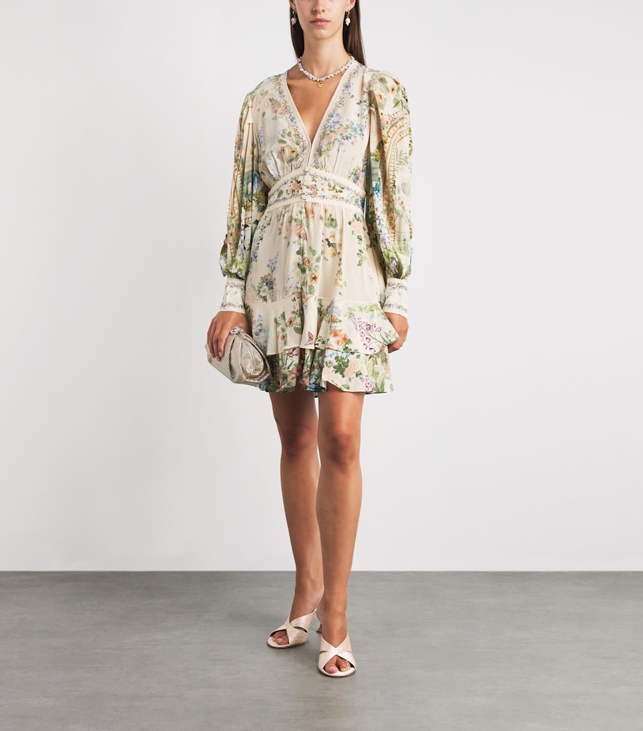 Camilla Womens Silk Midsummer Masterpiece Ruffle Mini Dress Midsummer Msterpiece Image 2