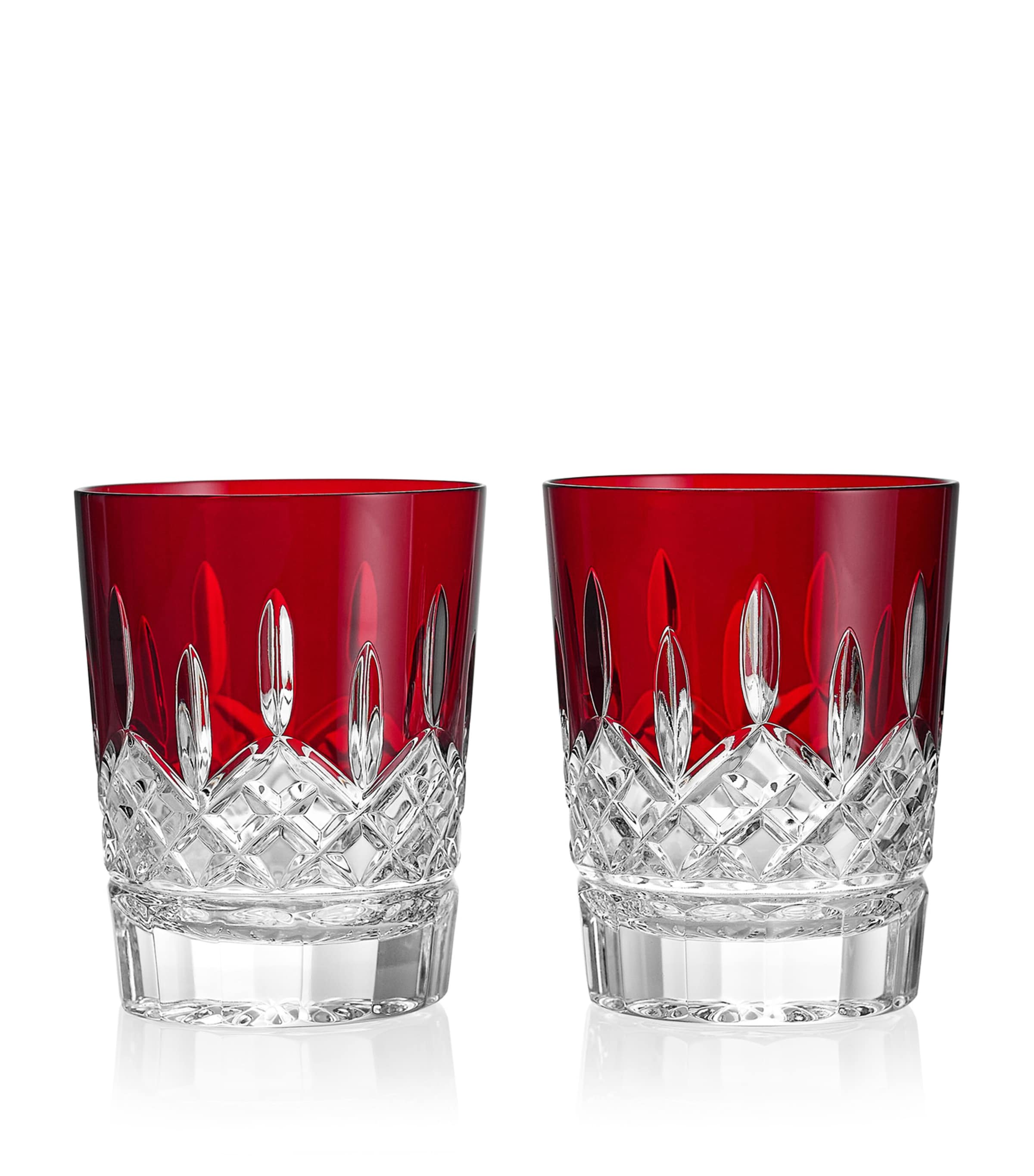 Waterford Crystal Lismore Red Dof Tumbler Set Of 2 In Red