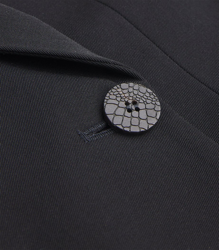 Wool Norma Double-Breasted Blazer 990 BLACK Image 5