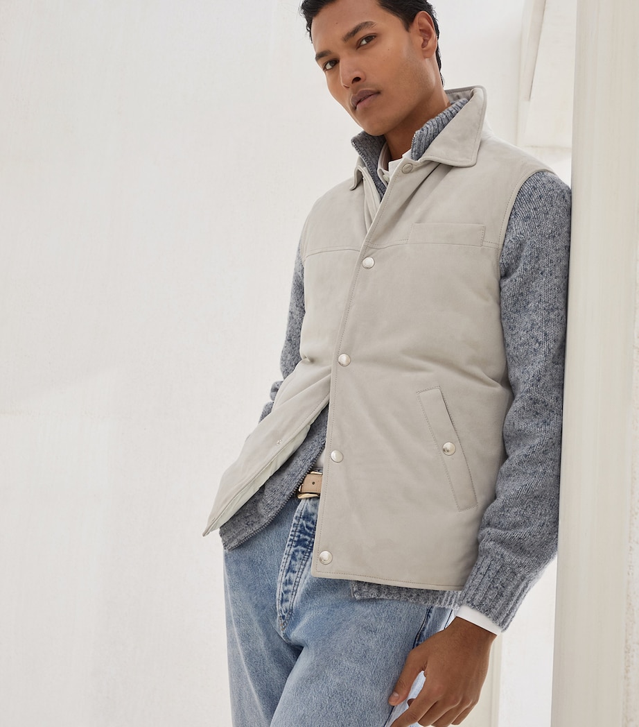 Suede Down Gilet C4245 Image 2