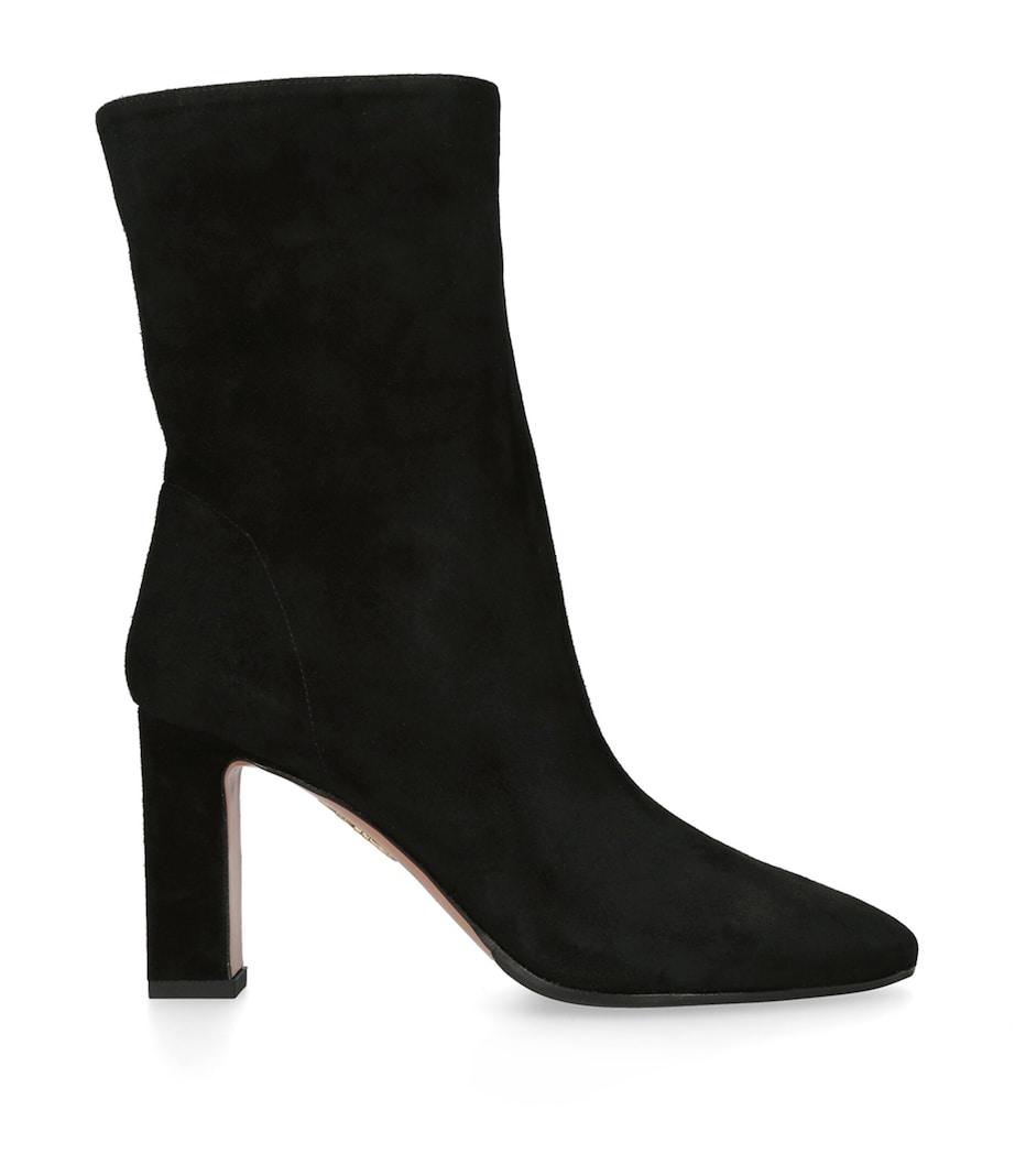 Aquazzura Suede Manzoni Boots 85 Black Image 1