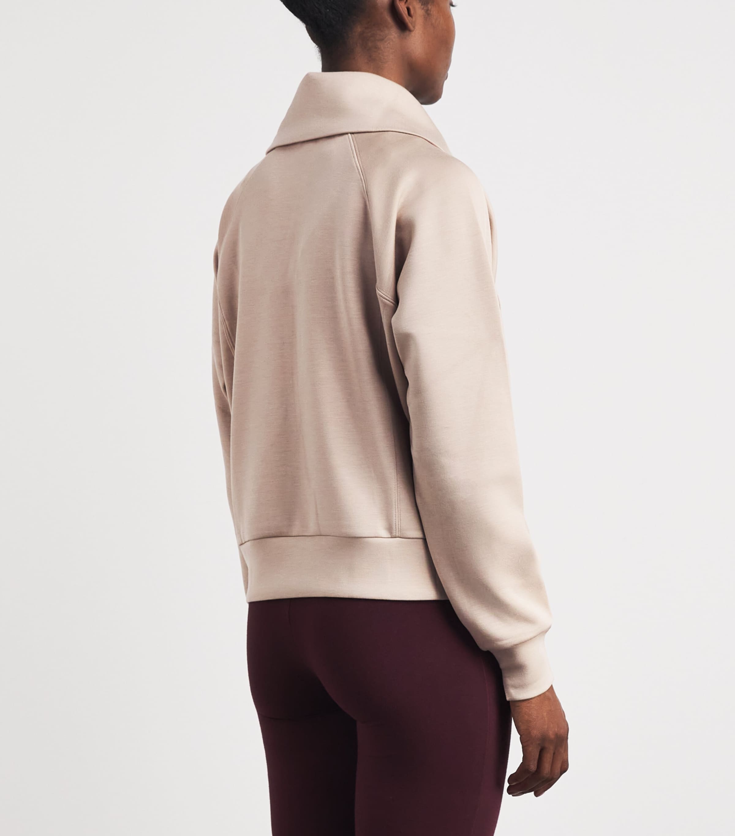 SPANX Womens AirEssentials Half-zip Sweatshirt Dune Image 5
