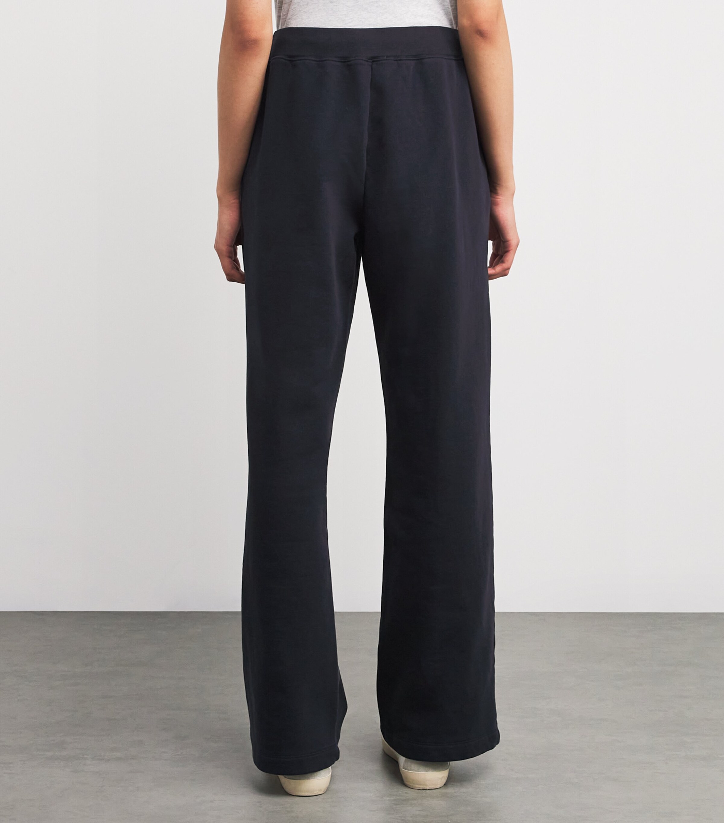 Cotton-Blend Straight Sweatpants DARK NAVY Image 4