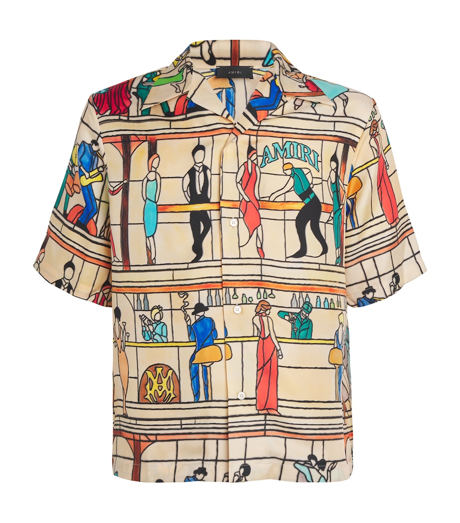 Silk Pool Bowling Shirt SAND Image 1