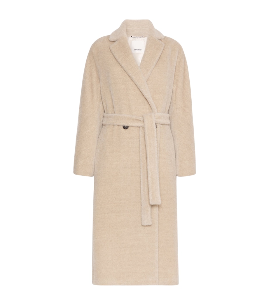 Max Mara Womens Alpaca-Wool Coat Albino Image 1