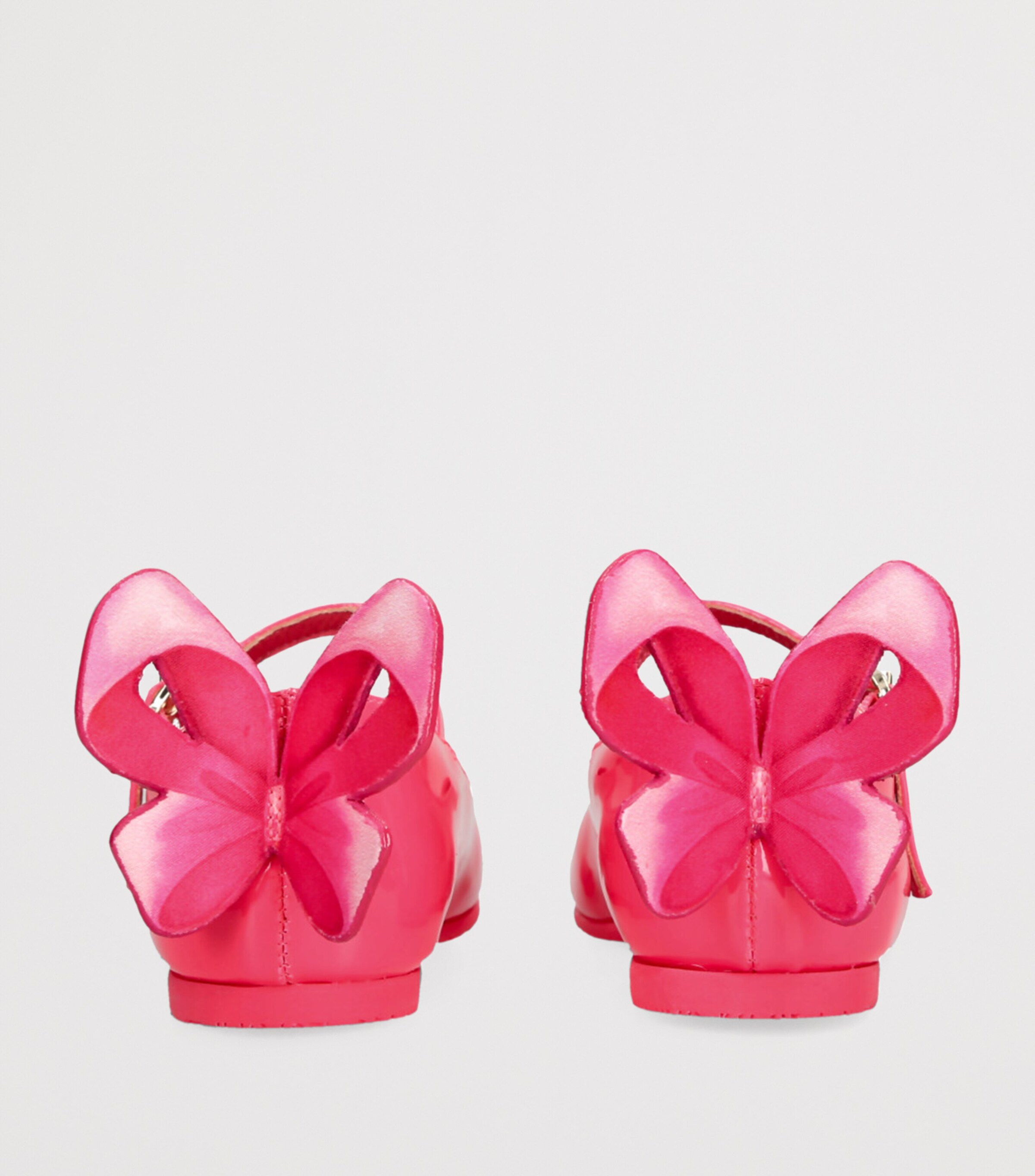 Leather Mademoiselle Ballet Flats FUCHSIA Image 2