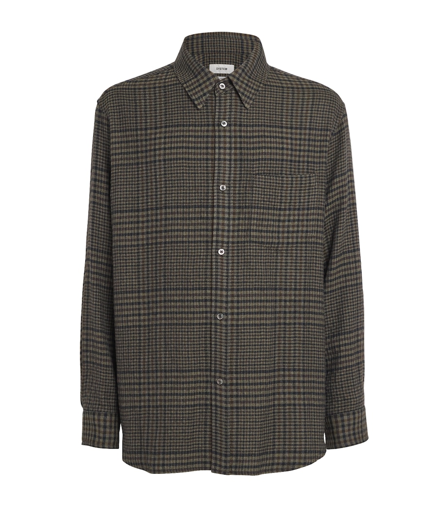 Relaxed Check Shirt KHAKI KK Image 1