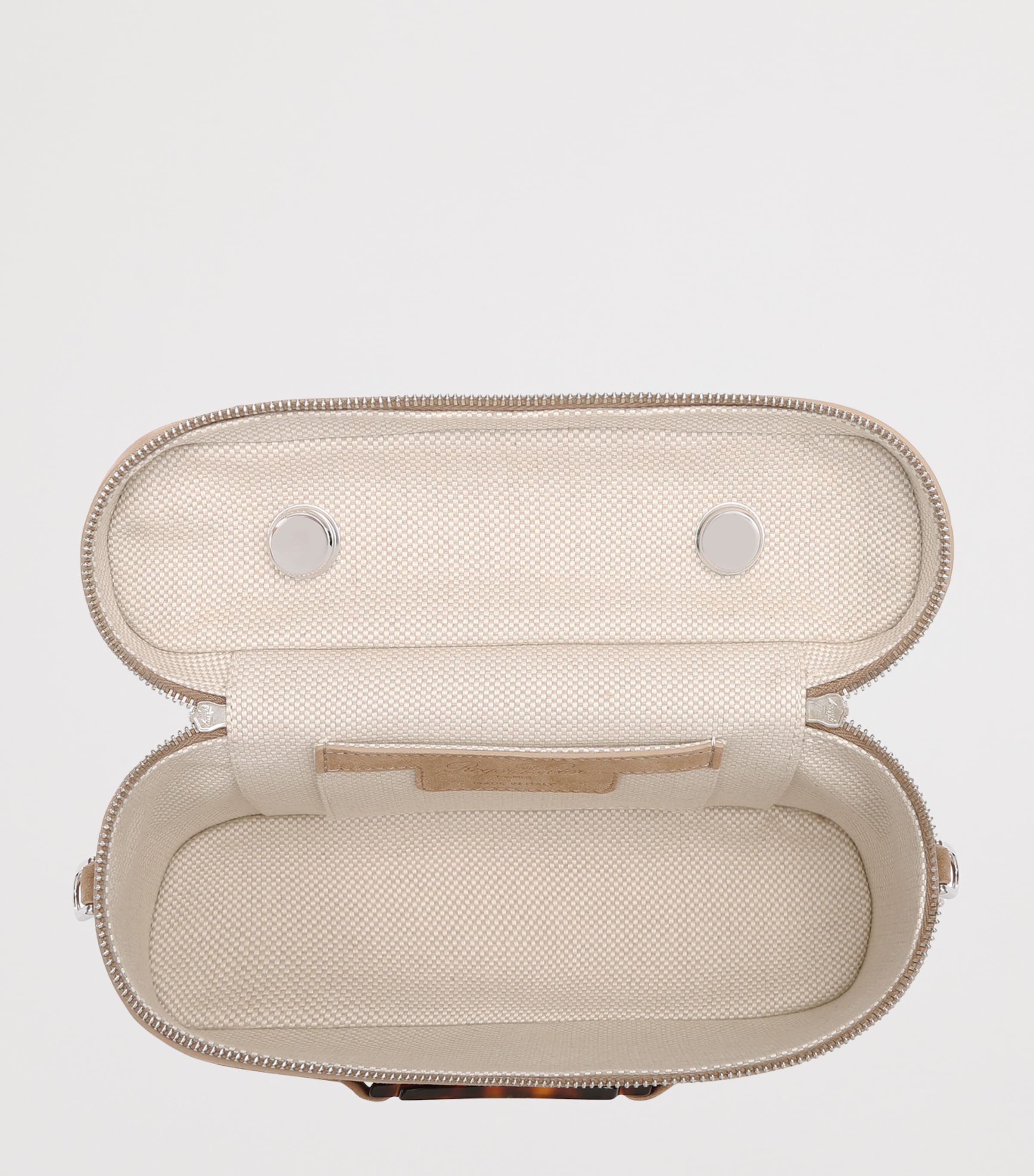 Mini Suede Vanity Belle Vivier Top-Handle Bag BEIGE Image 2