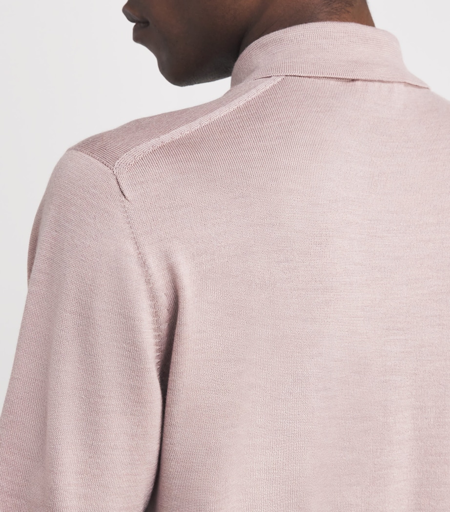 Superfine Merino Polo Shirt SE5215-DUSTY ROSE Image 6