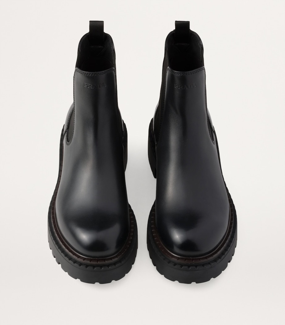 Prada Leather Chelsea Boots Image 5