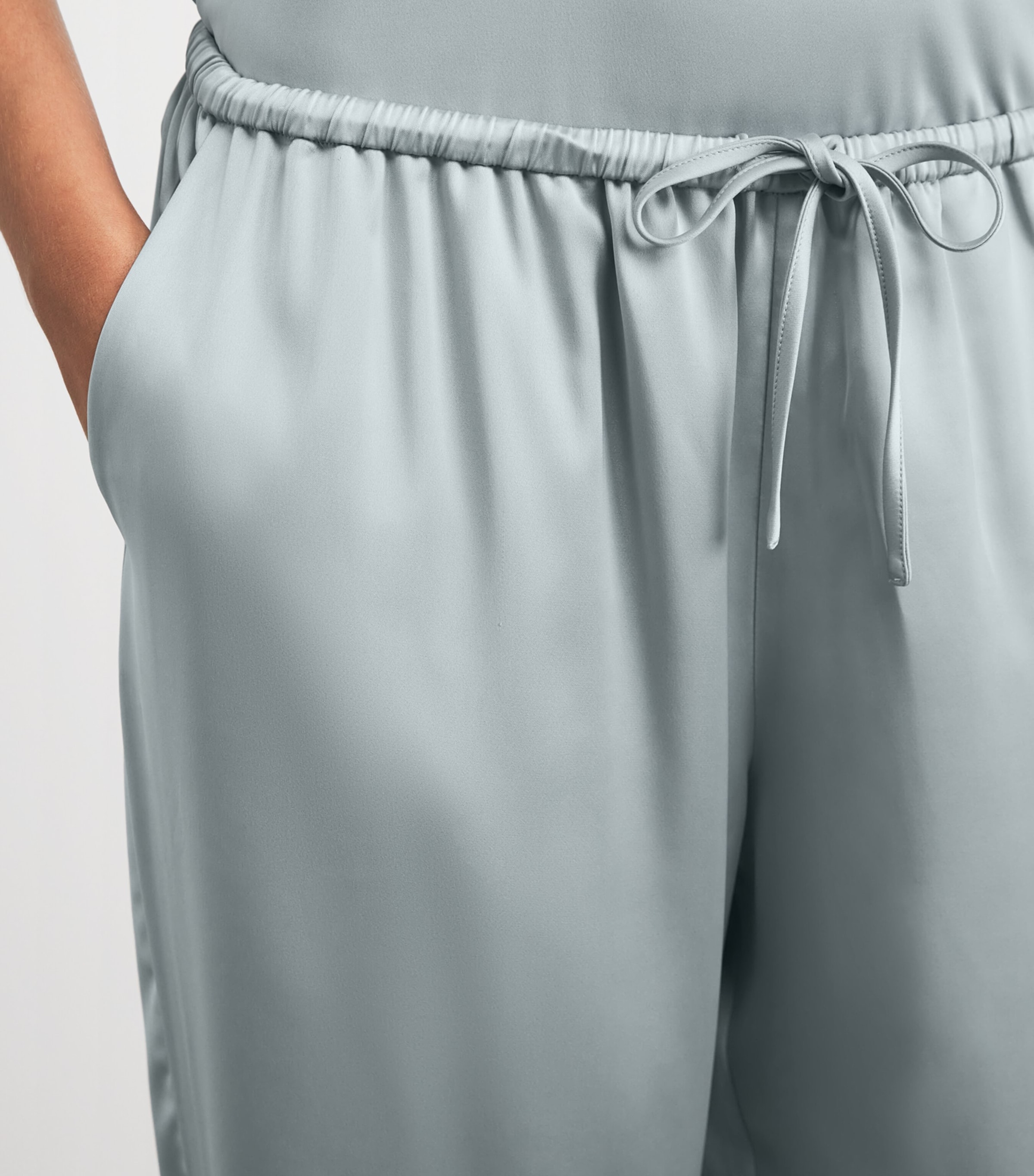 Stylein Womens Meike Wide-Leg Trousers Ice Blue Image 3