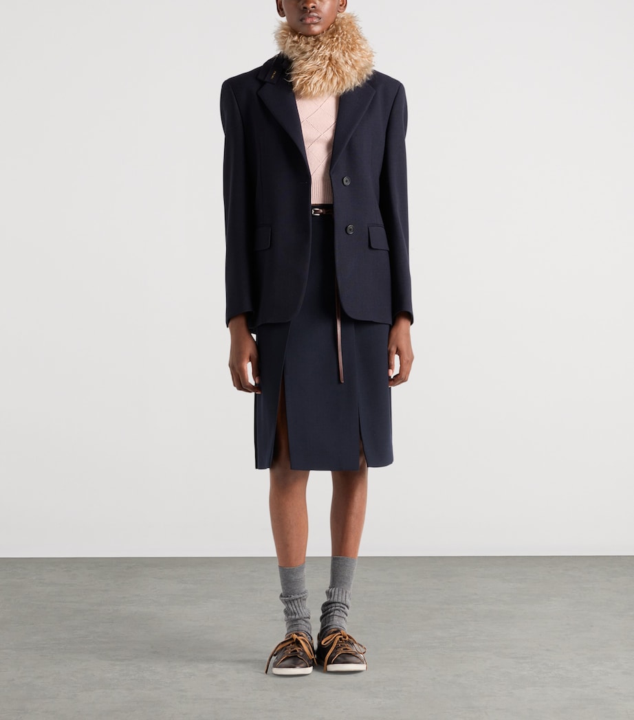 Cashmere Short-Sleeve Sweater F0028 Image 2