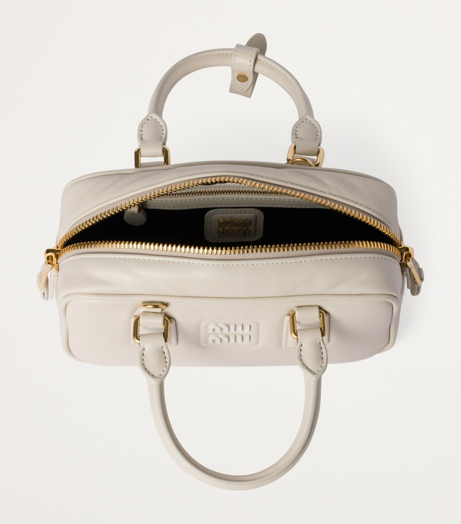 Leather Arcadie Top-Handle Bag F0K74 Image 4