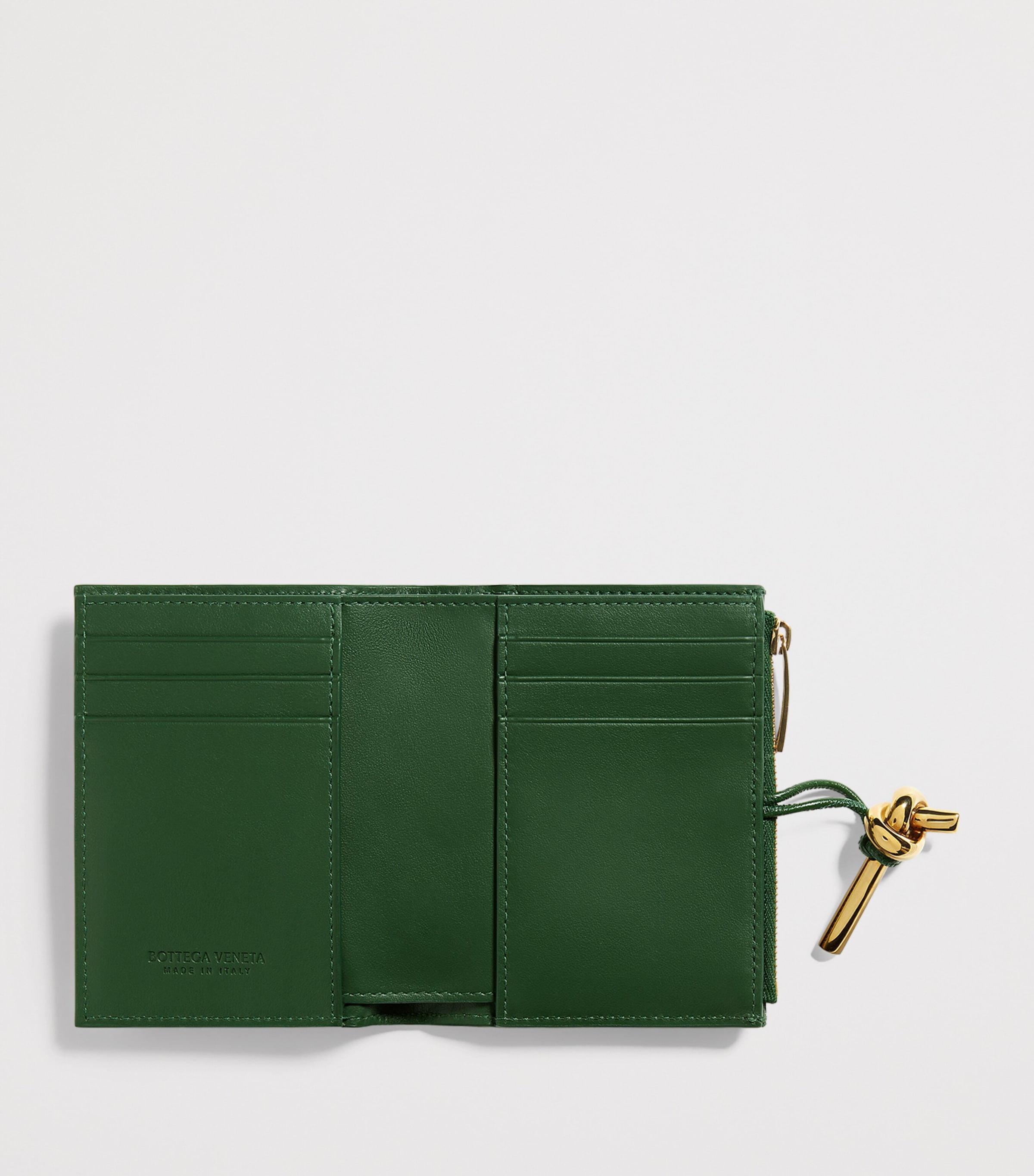 Bottega Veneta Nappa Leather Intrecciato Andiamo Bifold Wallet Image 2