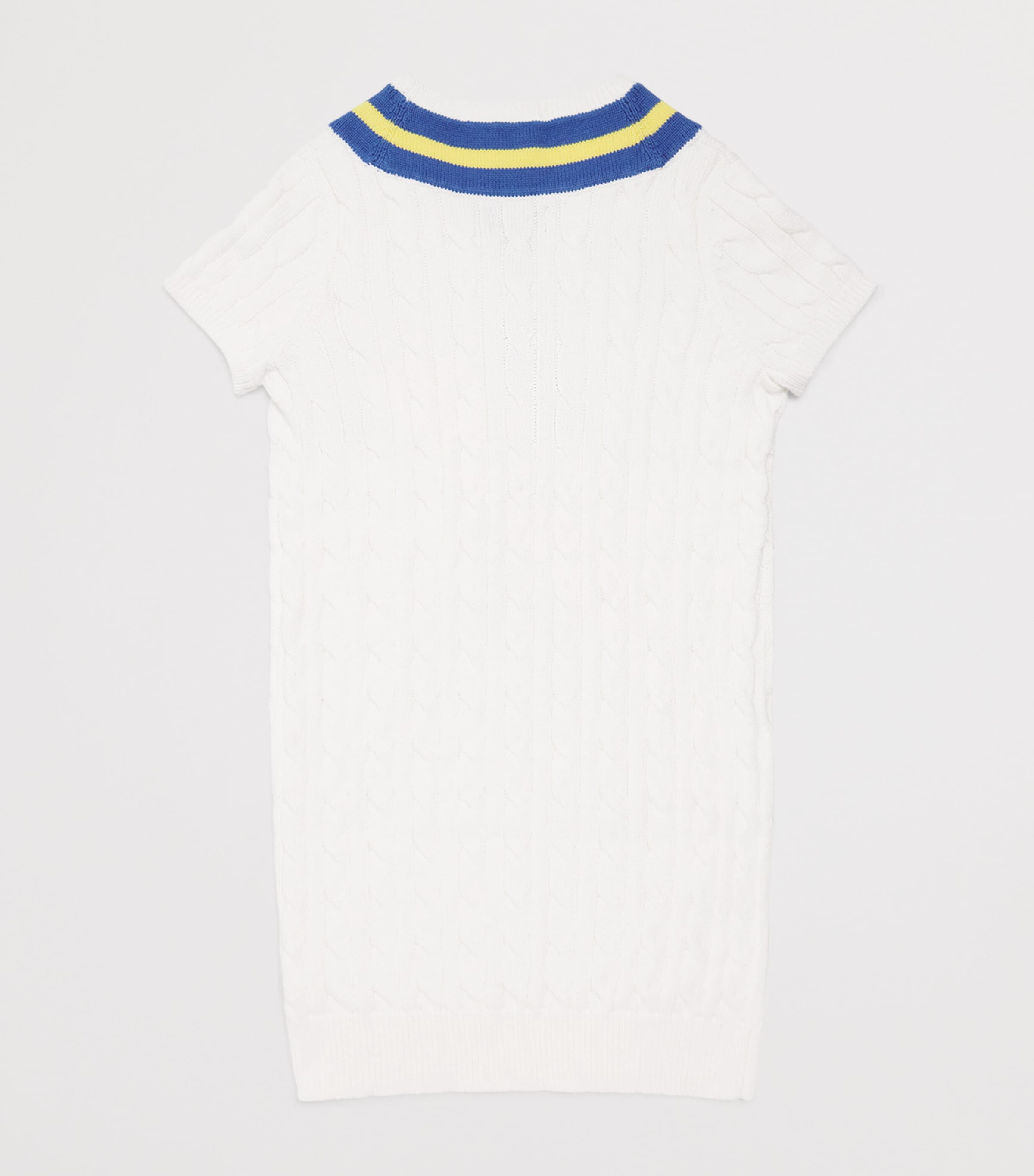 Ralph Lauren Kids Cotton Cable-Knit Dress (7-14 Years) Deckwash W Image 2