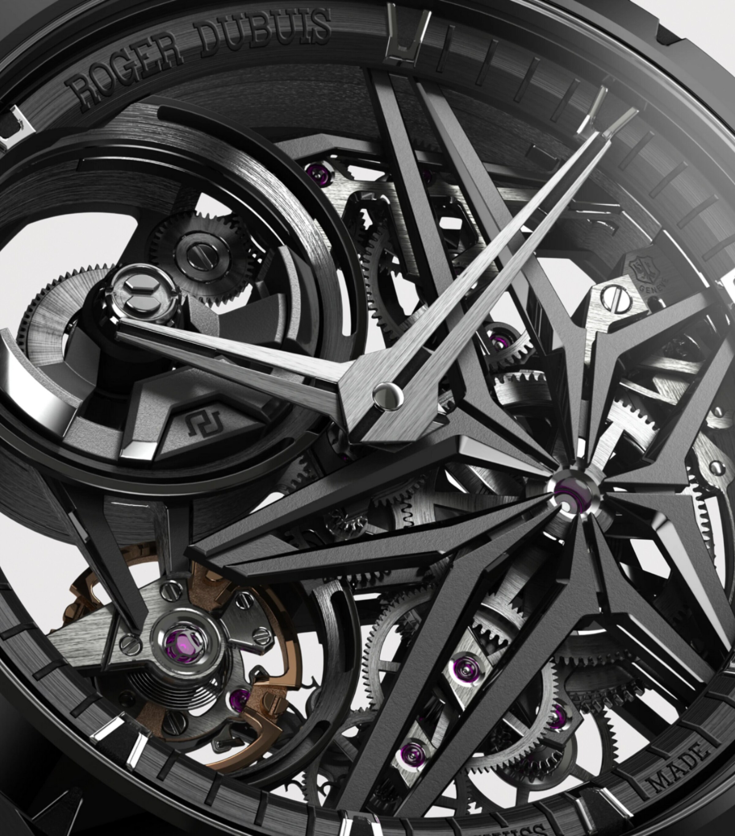 Titanium Excalibur Monobalancier Watch 42mm OPENWORK Image 4