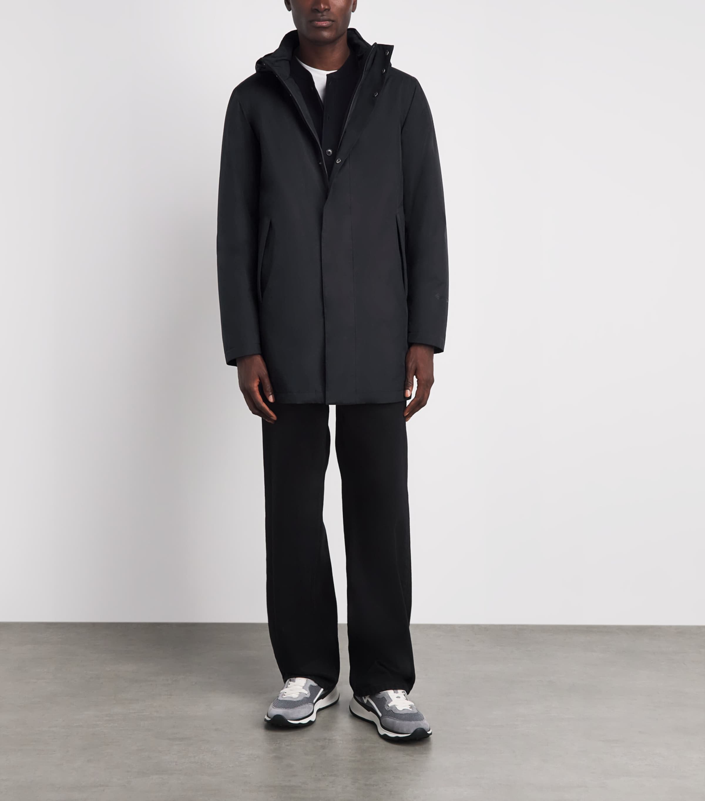 Herno Mens Down 2-Layer GORTEX Parka Nero Image 2