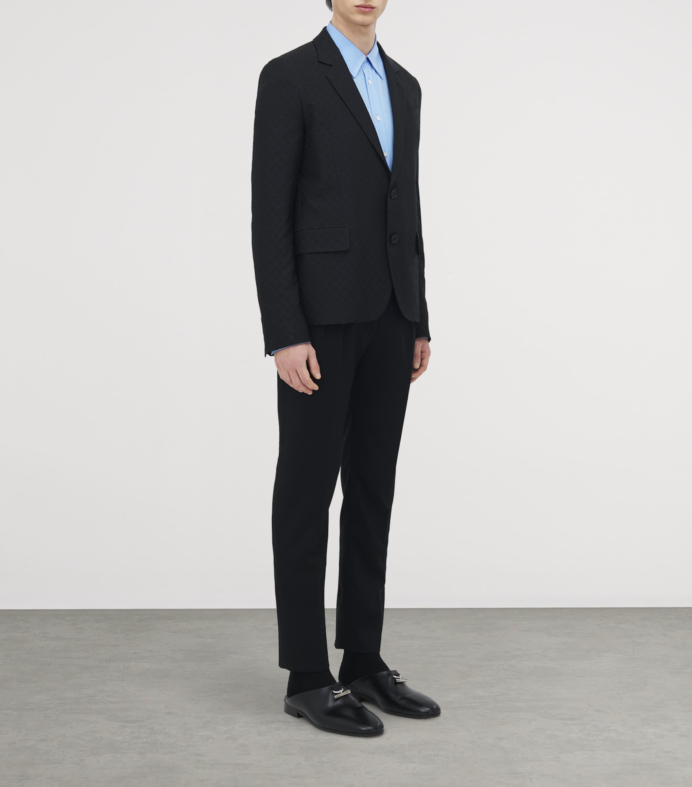 Skull-Print Single-Breasted Blazer 1010 Image 3