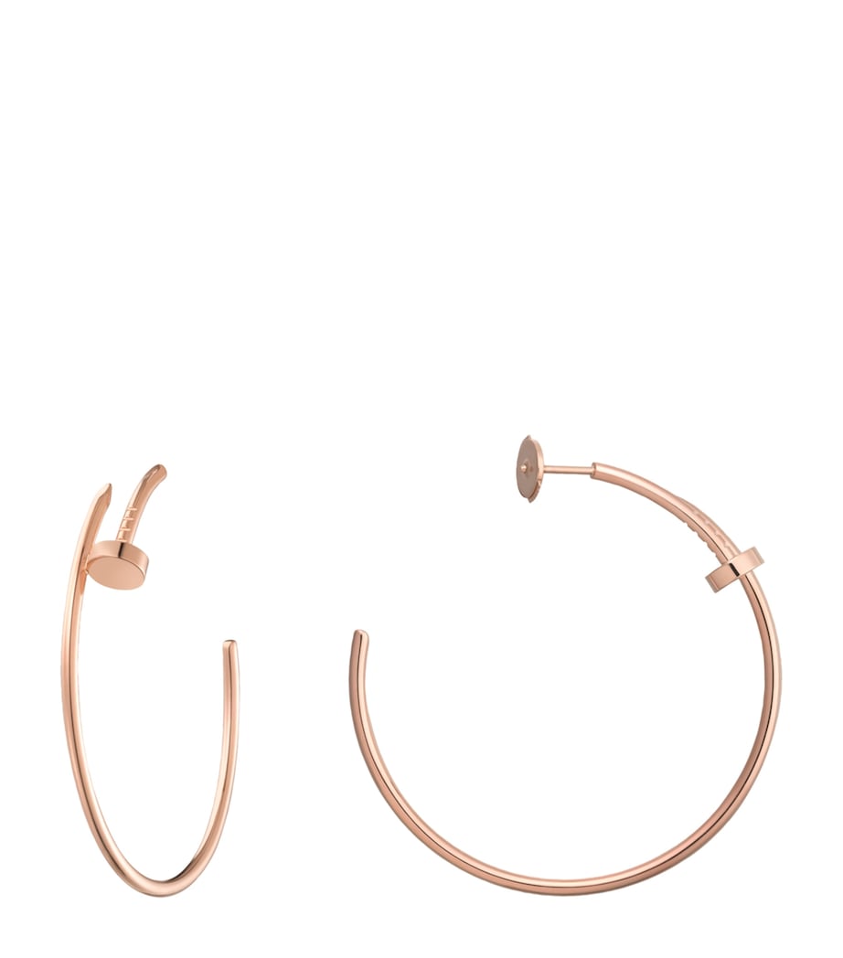 Rose Gold Juste un Clou Hoop Earrings ROSE GOLD Image 2