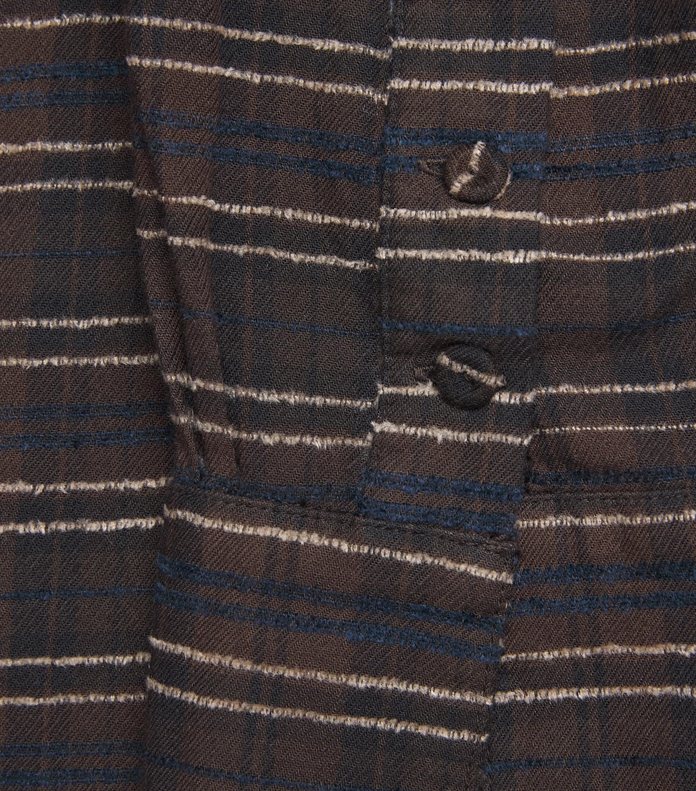 Cotton-Blend Flannel Shirt CHOCOLATE Image 5